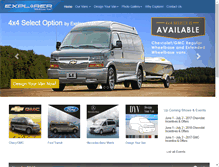 Tablet Screenshot of explorervan.com